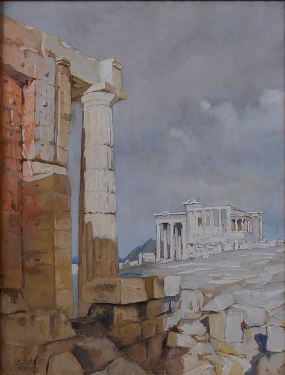 null Charles VASNIER (1873-1961)		

Sur l'acropole le soir, Athènes, 1937

Grande...
