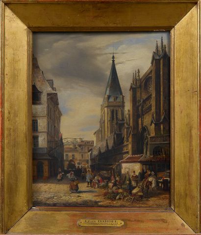 null Léon DARDEL (1814-?)

Le marché aux légumes à Lyon, vers 1835

Huile sur toile,...