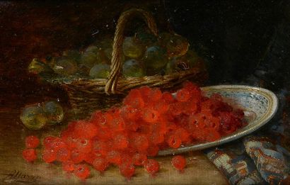 null Antoine MARZO (1852-1935)

Framboises et prunes

Huile sur toile, signée en...