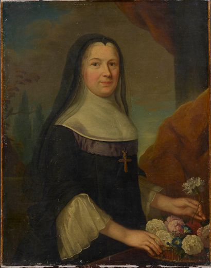 null Donatien NONOTTE (1708-1785)

Portrait of a nun holding a basket of flowers

Canvas

Without...