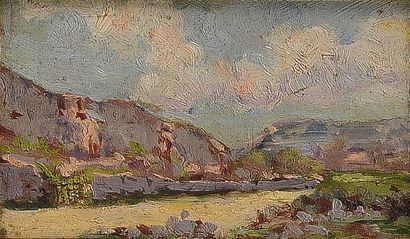 null Honoré CAVAROC (1846-1931)

Paysage à Couzon-au-Mont-d’Or, 1915

Huile sur panneau,...