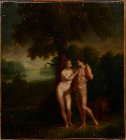 null Suiveur de Jean-Baptiste SANTERRE (1651-1717)

Adam et Eve

Huile sur toile

49...