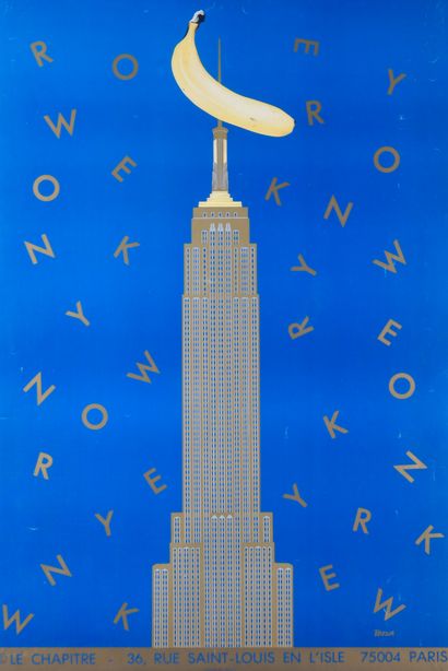 null "Le Chapitre", Chrysler Building, New York
Affiche Offset
A vue : 90 x 60 cm
(Encadrée...