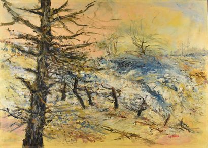 null Christian ROYER (1938-2019)
L’arbre et la vieille vigne
Huile sur toile, signée...