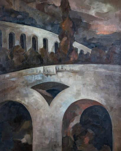 null Alain CHEVAL (né en 1941)
Morez, 1979
Huile sur toile, signée et datée en bas...