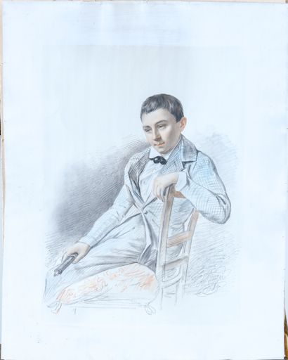 L. BERGER (19th century)
Portrait of Eugène...