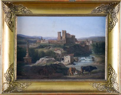 null Antoine DUCLAUX (1783-1868)
Vue de L’Arbresle (Rhône), 1820
Huile sur toile,...