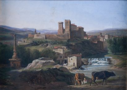 null Antoine DUCLAUX (1783-1868)
Vue de L’Arbresle (Rhône), 1820
Huile sur toile,...