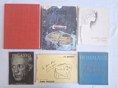null Nice lot of six (6) publications on the work or life of Pablo PICASSO (1881-1973)
-Un...