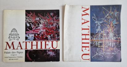  Georges MATHIEU
Catalogue de l’exposition de l’artiste à Avignon, au Palais des... Gazette Drouot
