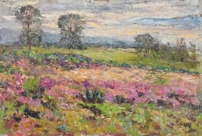 Adolphe REY (1863-1944)
Bruyères en fleurs...