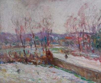 Adolphe REY (1863-1944)
Paysage d’hiver
Huile...