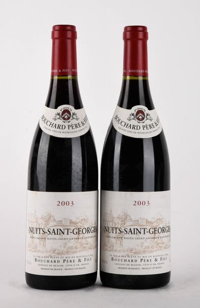 null NUITS-SAINT-GEORGES
Bouchard Père et Fils
Vintage : 2003
2 Bottles 

Expert...