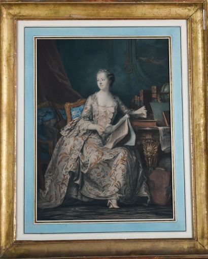  Ecole française du XIXème siècle, d'après François Boucher (1703-1770).
Madame de... Gazette Drouot