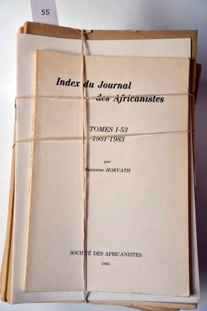 JOURNAL DES AFRICANISTES (Revue) 1931-1 et 2, 1932-1 et 2, 1933-1 et 2, 1934-1 et...