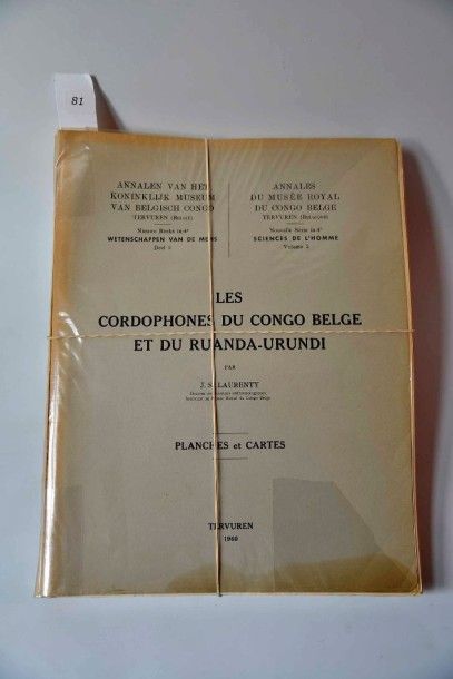LAURENTY Jean Sebastien, « Les cordophones du Congo Belge et Ruanda (2 volumes texte...