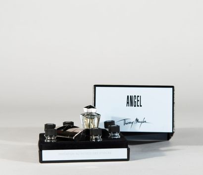 Thierry MUGLER Angel, boîte d'échantillons: une miniature, un vaporisateur miniature...