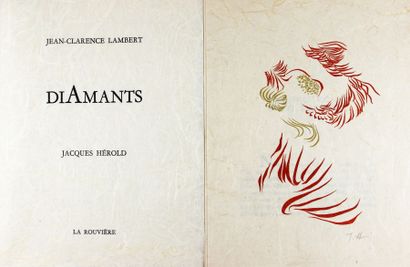 HEROLD - LAMBERT Diamants. Sans lieu, La Rouvière, 1974. In folio en feuilles, sous...