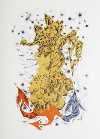 LURÇAT - GIONO Animalités. Paris, Bernard Klein, 1965. In-folio en feuilles, sous...
