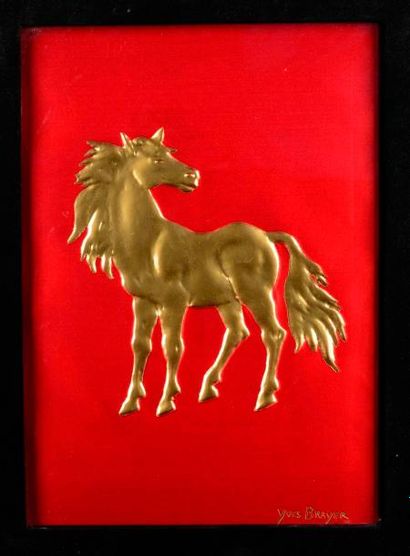 Yves BRAYER (1907-1990). Mon cheval est un empire. Poèmes de Geneviève Laporte. Un...