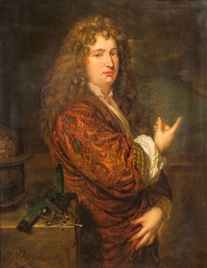 * Ecole hollandaise du XVIIème siècle - Entourage de Caspar NETSCHER Portrait d'homme...