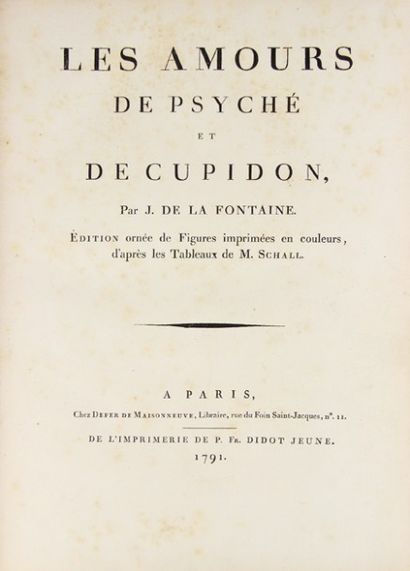 null LA FONTAINE (Jean de). Les Amours de Psyché et de Cupidon. Paris, Defer de Maisonneuve,...