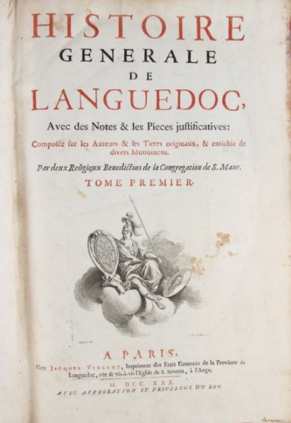 null [VIC (Claude de) - VAISSETTE (Joseph)]. Histoire générale du Languedoc. Avec...