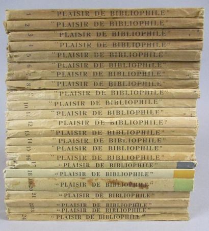 PLAISIR DE BIBLIOPHILE Paris, Au Sans Pareil, 1925-1931. 23 volumes in-8, broché,...