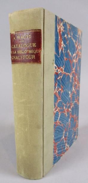 WALTZ (A) 
Catalogue de la bibliothèque Chauffour. Colmar, Jung, 1889. Fort volume...