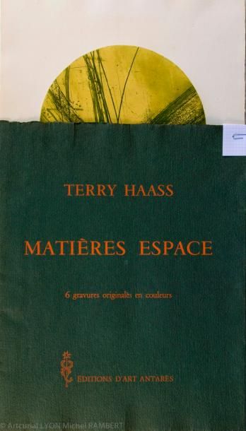 null Terry HAASS (1923-2016). Matières espace. Six gravures originales en couleur...