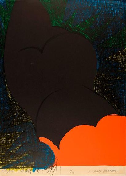 Joan GARDY ARTIGAS (1938). Les lumières de la ville. Lithographie en couleur signée...