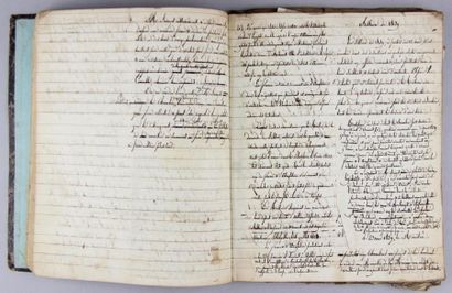 null [LOIRE - FOREZ - MANUSCRITS].
Notes sur les avocats de Saint-Etienne. 1820 à...
