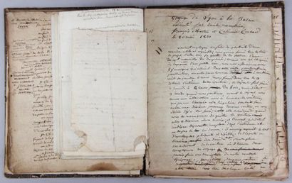 null [VOYAGES MANUSCRITS] - Voyage de Lyon à la Balme exécuté par Emile Ménestrier,...