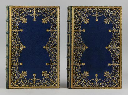 LA FONTAINE Contes et nouvelles en vers. Paris, Barraud, 1874. 2 volumes in-8, maroquin...