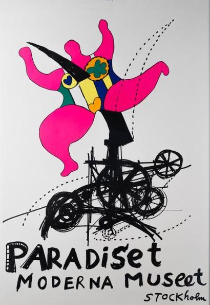 null Affiche Niki de Saint Phalle et Tinguely. "Paradise Moderna Museet Stockholm"....