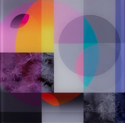 Pr. MONSAR (né en 1965) "Abstraction géo...". 2014. Impression digitale sur plexiglass.
Epreuve...