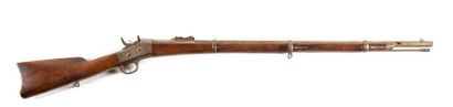 null Fusil Remington Rolling block modèle 1864/68..
Canon rond avec hausse, culasse...