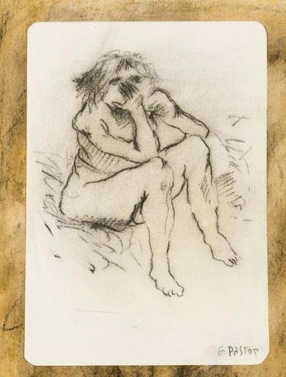 Gilbert PASTOR (1932-2015) Etudes de nus. 23 dessins.