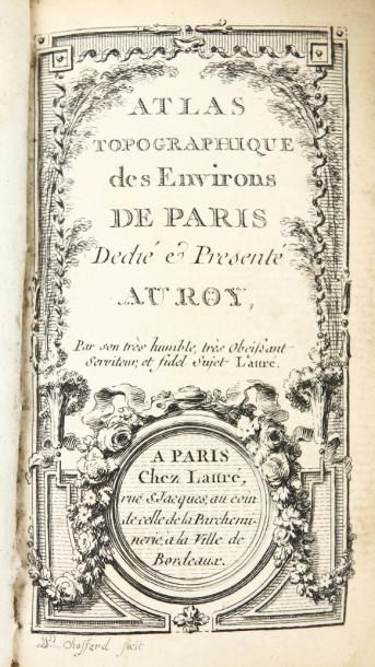 [LATTRÉ (Jean)] ATLAS TOPOGRAPHIQUE DES ENVIRONS DE PARIS.
Paris, Lattré (1761).
In-24...