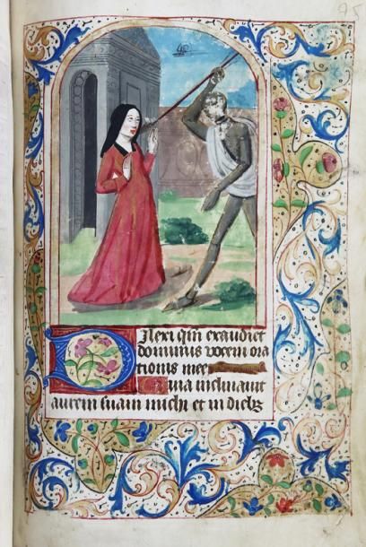 [HEURES MANUSCRITES ENLUMINEES A L'USAGE...