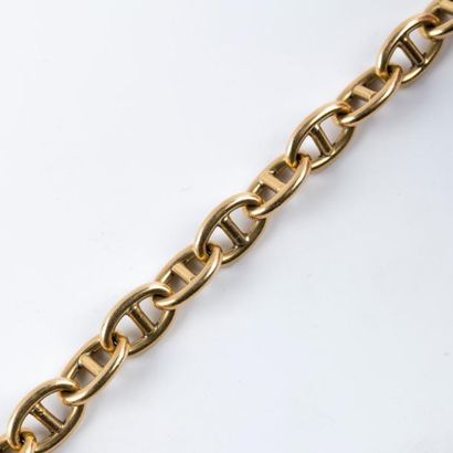 null Bracelet maille chaîne d'ancre en or jaune 750 millièmes (18K).
Poids: 32,1...