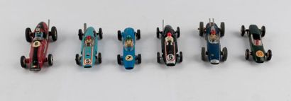 null Solido, lot de 6 voitures de sport , bon état : Lola Climax V8 F1 bleue avec...