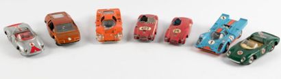 null Mercury, lot de 7 voitures de sport sans boite bon état : Panther Bertone orange,...