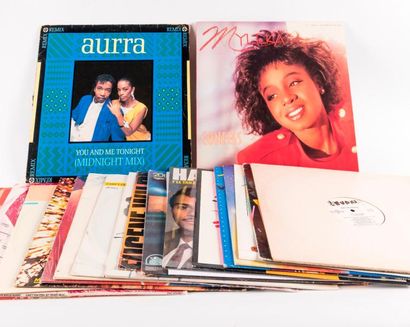 null Lot de 20 disques MAXI de musique Funk comprenant Petria - I Miss your Love...