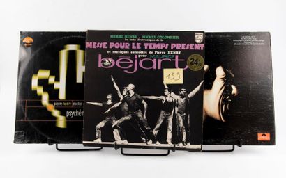 null Lot de 3 disques 33t de musique concrète et expérimentale de Pierre Henry comprenant...