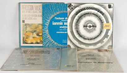 null Lot de 6 disques 33t de musique contemporaine comprenant 33t Ivo Malec - Actuor...