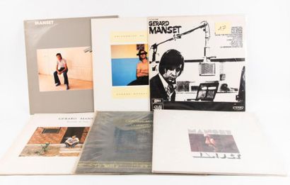 null Lot de 6 disques 33t de Gérard Manset comprenant 33t (2ème réédition de 1978)...