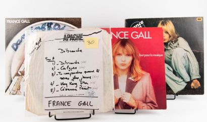 null Lot de 4 disques 33t de France Gall par Michel Berger comprenant 33t (Test Pressing)...