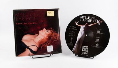 null Lot de 2 disques 33t dont 1 double et 1 Picture Disc de Mylène Farmer comprenant...
