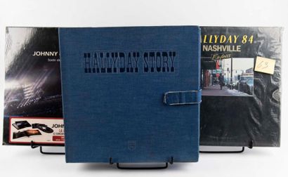 null Lot de 3 coffrets de Johnny Hallyday comprenant 10x33t Hallyday Story - coffret...